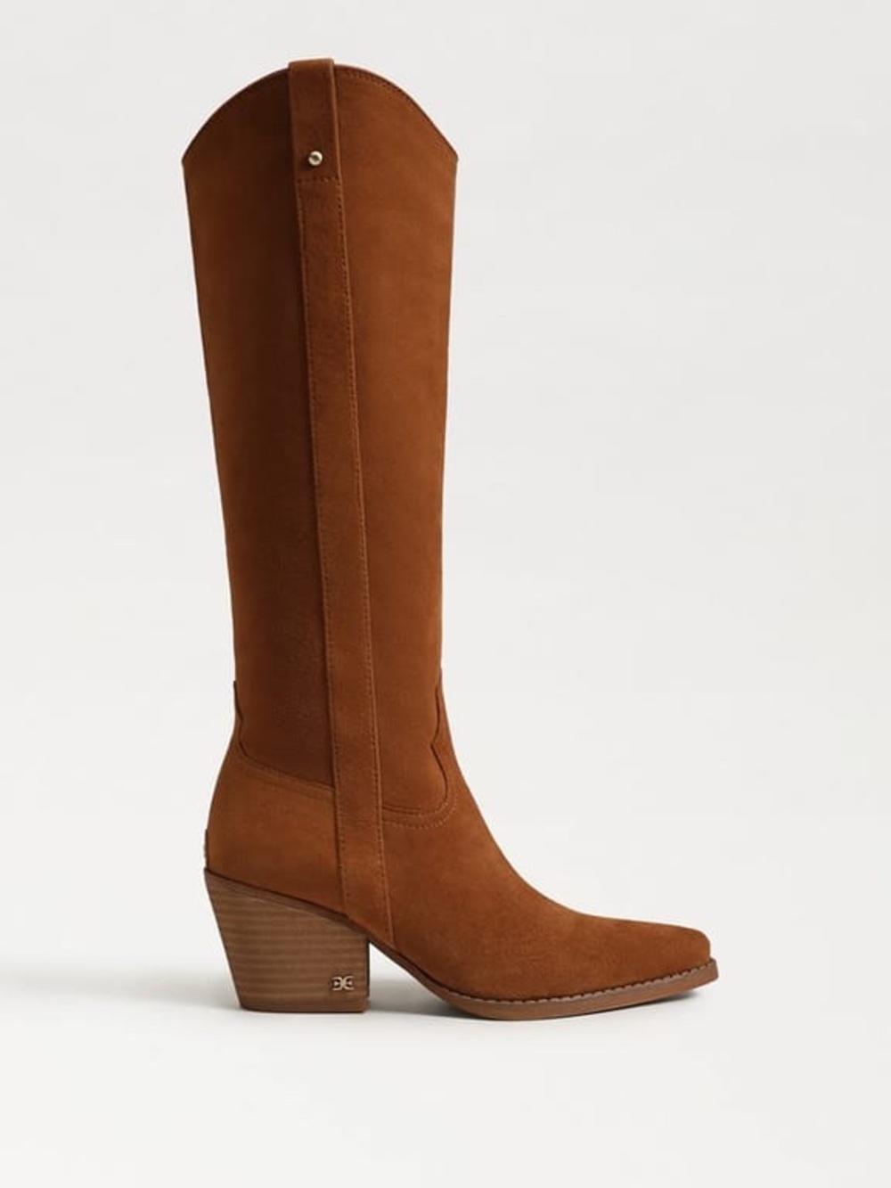 Sam Edelman Tall Suede Over-the-Knee Boot - Cognac
